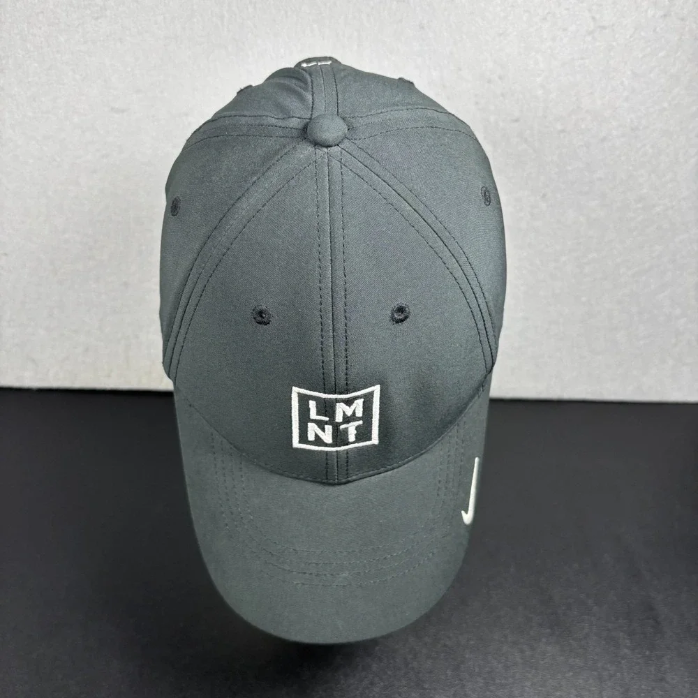 Nike Dri-Fit LMNT Stay Salty Legacy91 Black Golf Hat Cap Black Adjustable Strap